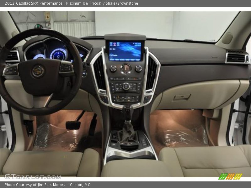 Platinum Ice Tricoat / Shale/Brownstone 2012 Cadillac SRX Performance