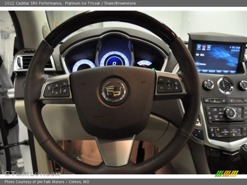 Platinum Ice Tricoat / Shale/Brownstone 2012 Cadillac SRX Performance
