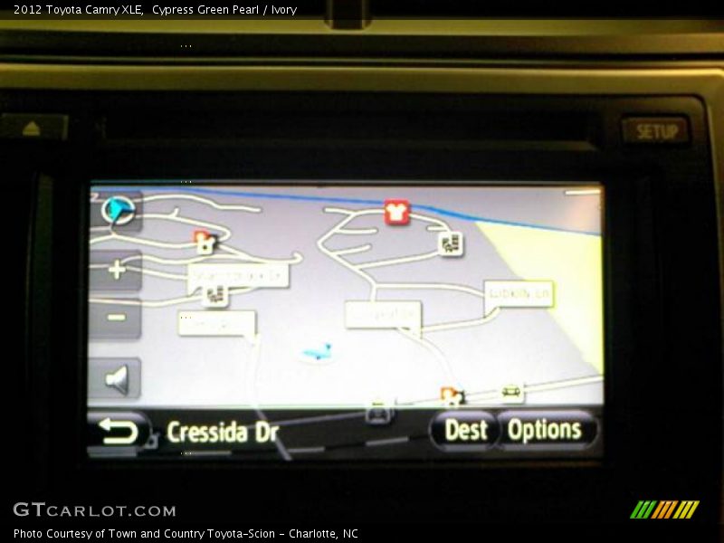 Cypress Green Pearl / Ivory 2012 Toyota Camry XLE