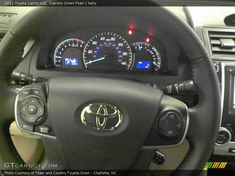 Cypress Green Pearl / Ivory 2012 Toyota Camry XLE