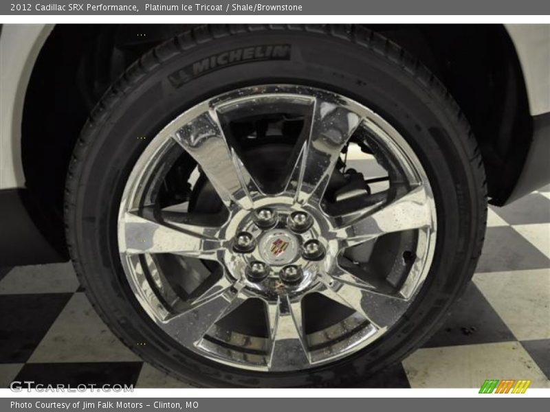 Platinum Ice Tricoat / Shale/Brownstone 2012 Cadillac SRX Performance