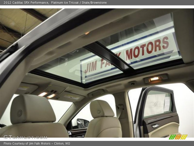 Platinum Ice Tricoat / Shale/Brownstone 2012 Cadillac SRX Performance