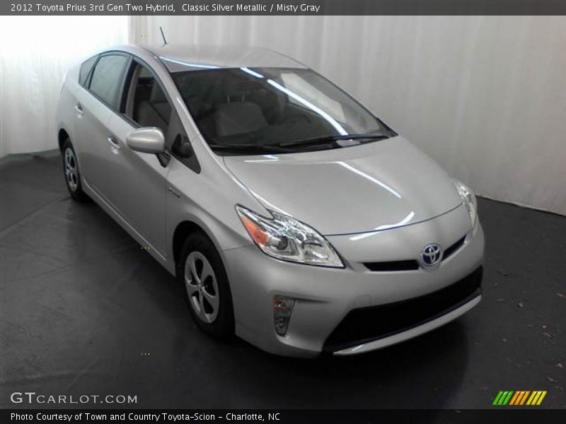 Classic Silver Metallic / Misty Gray 2012 Toyota Prius 3rd Gen Two Hybrid