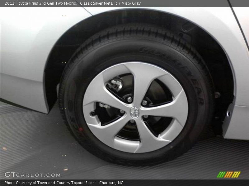 Classic Silver Metallic / Misty Gray 2012 Toyota Prius 3rd Gen Two Hybrid