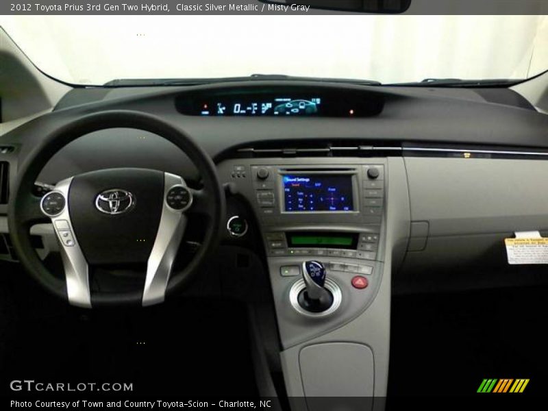 Classic Silver Metallic / Misty Gray 2012 Toyota Prius 3rd Gen Two Hybrid