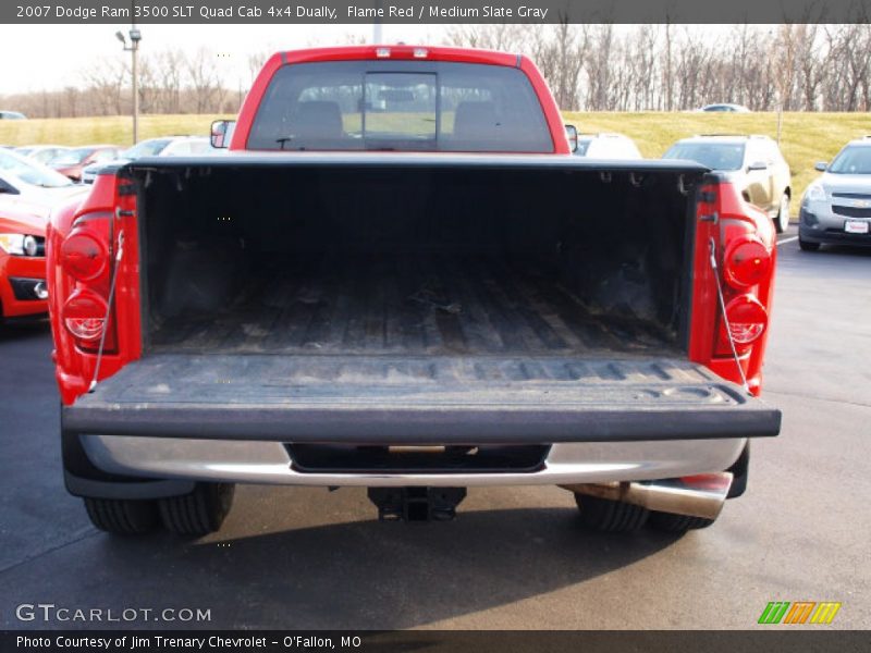 Flame Red / Medium Slate Gray 2007 Dodge Ram 3500 SLT Quad Cab 4x4 Dually