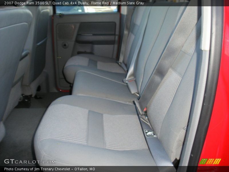 Flame Red / Medium Slate Gray 2007 Dodge Ram 3500 SLT Quad Cab 4x4 Dually