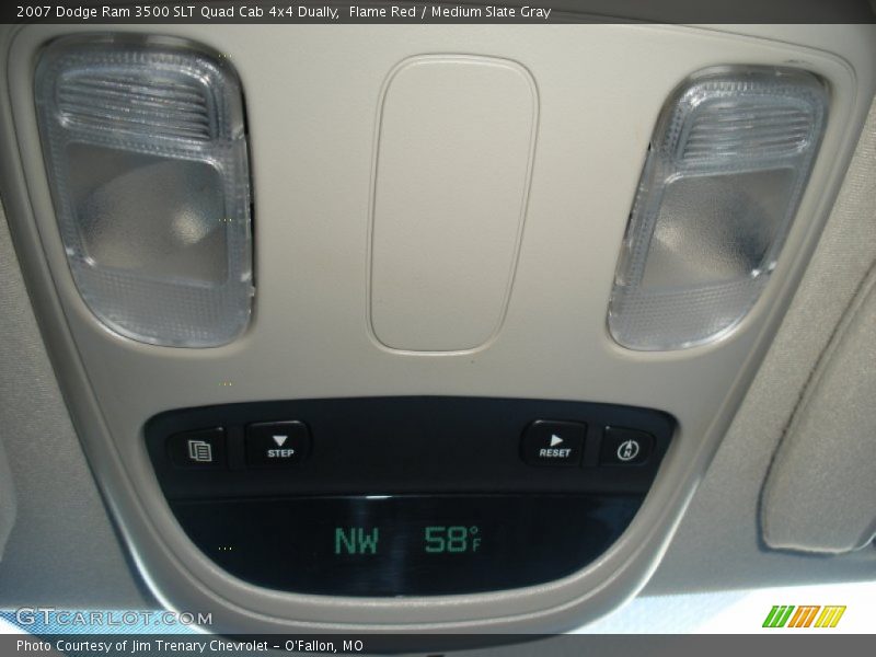 Flame Red / Medium Slate Gray 2007 Dodge Ram 3500 SLT Quad Cab 4x4 Dually