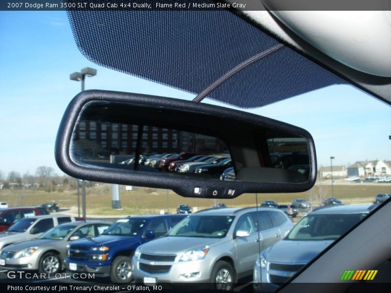 Flame Red / Medium Slate Gray 2007 Dodge Ram 3500 SLT Quad Cab 4x4 Dually