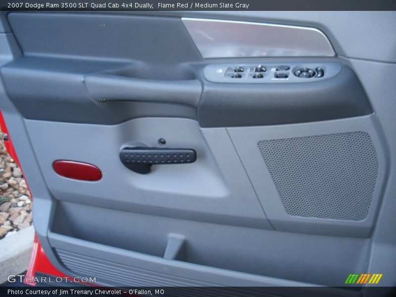 Flame Red / Medium Slate Gray 2007 Dodge Ram 3500 SLT Quad Cab 4x4 Dually