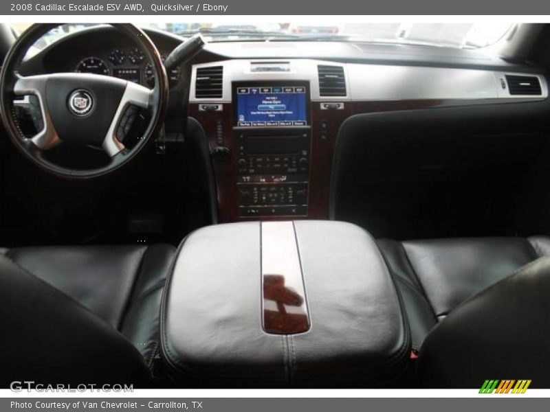 Quicksilver / Ebony 2008 Cadillac Escalade ESV AWD