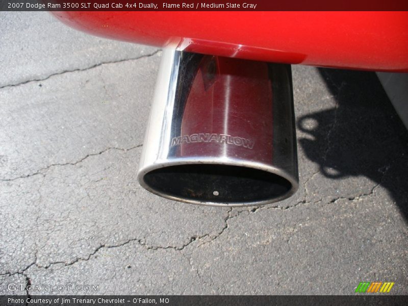 Flame Red / Medium Slate Gray 2007 Dodge Ram 3500 SLT Quad Cab 4x4 Dually