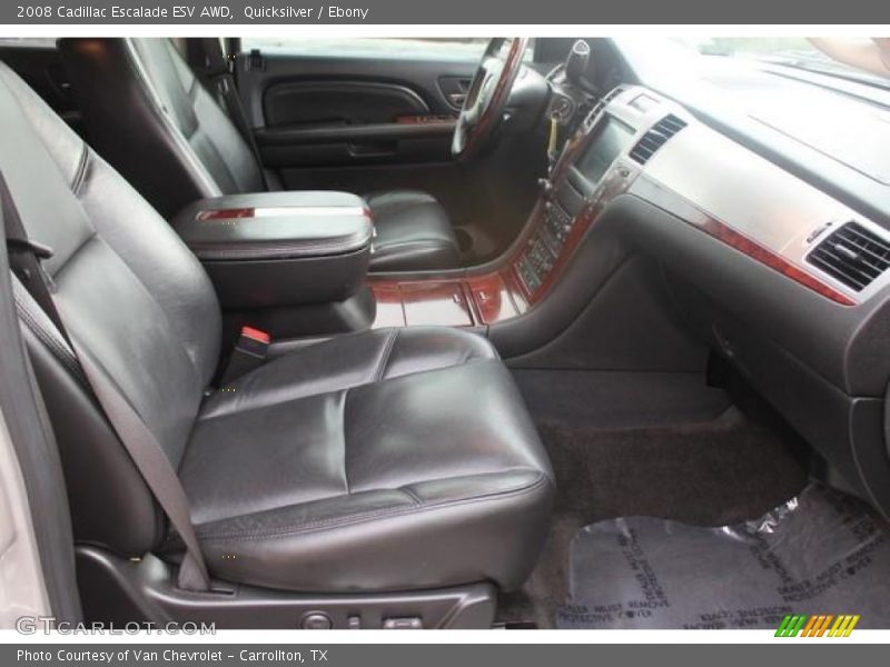 Quicksilver / Ebony 2008 Cadillac Escalade ESV AWD