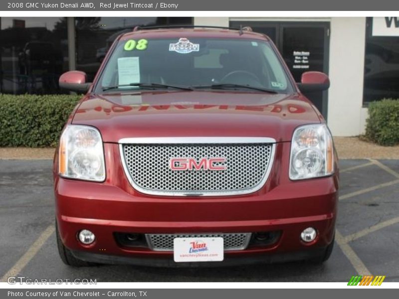 Red Jewel Tintcoat / Ebony 2008 GMC Yukon Denali AWD