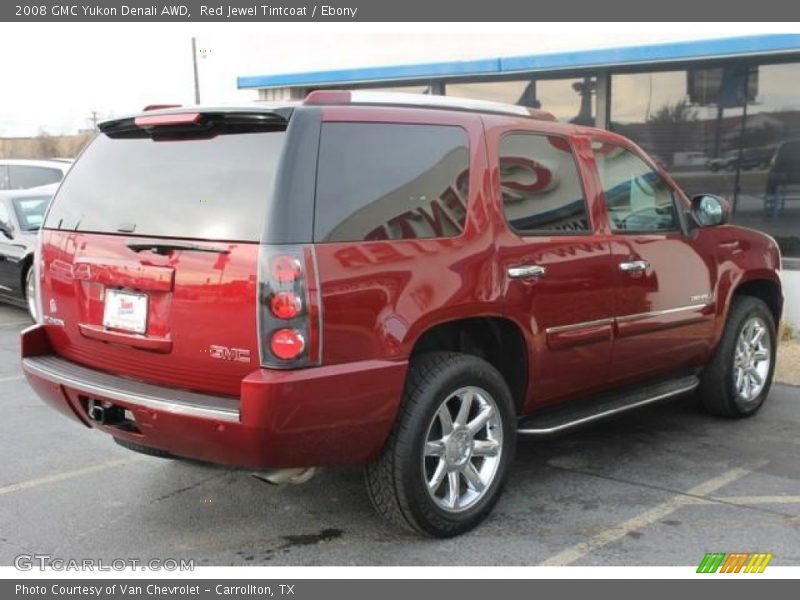 Red Jewel Tintcoat / Ebony 2008 GMC Yukon Denali AWD