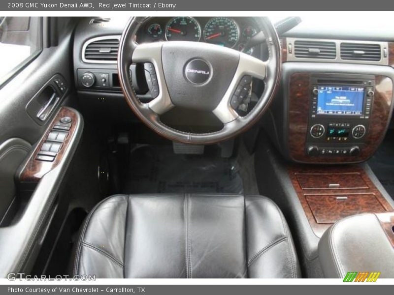 Red Jewel Tintcoat / Ebony 2008 GMC Yukon Denali AWD