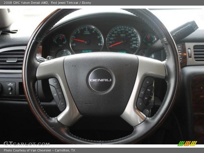 Red Jewel Tintcoat / Ebony 2008 GMC Yukon Denali AWD