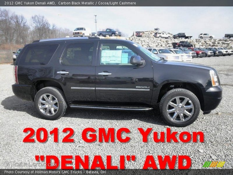 Carbon Black Metallic / Cocoa/Light Cashmere 2012 GMC Yukon Denali AWD