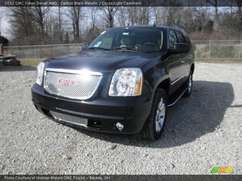 Carbon Black Metallic / Cocoa/Light Cashmere 2012 GMC Yukon Denali AWD