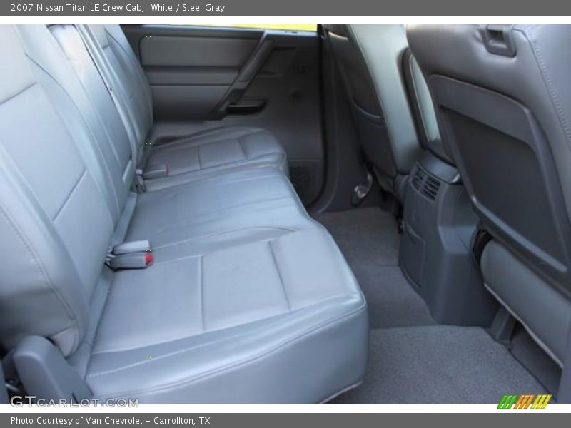 White / Steel Gray 2007 Nissan Titan LE Crew Cab