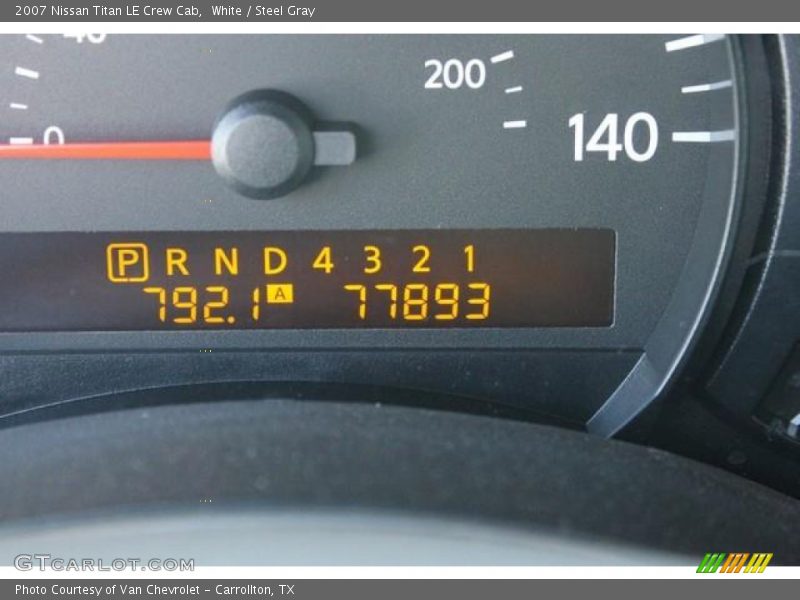 White / Steel Gray 2007 Nissan Titan LE Crew Cab