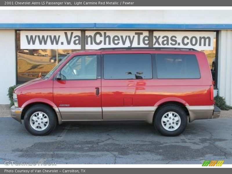 Light Carmine Red Metallic / Pewter 2001 Chevrolet Astro LS Passenger Van