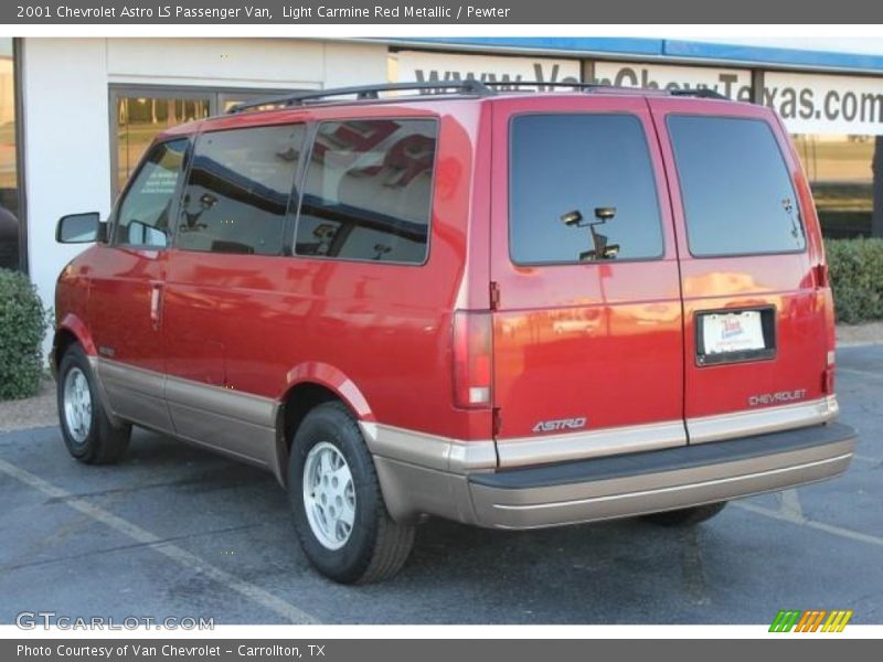 Light Carmine Red Metallic / Pewter 2001 Chevrolet Astro LS Passenger Van