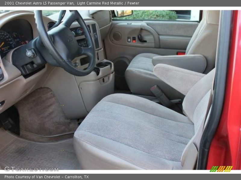 Light Carmine Red Metallic / Pewter 2001 Chevrolet Astro LS Passenger Van