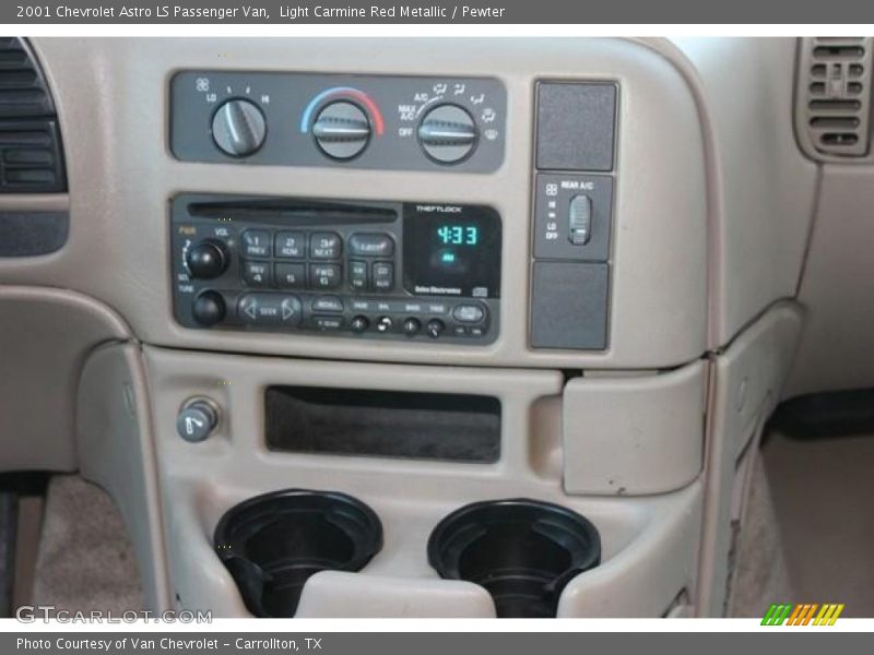 Light Carmine Red Metallic / Pewter 2001 Chevrolet Astro LS Passenger Van