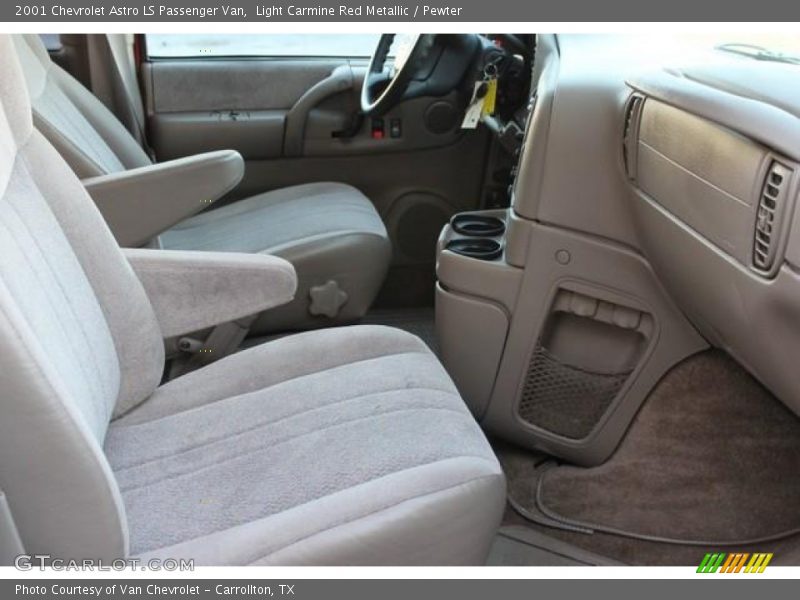 Light Carmine Red Metallic / Pewter 2001 Chevrolet Astro LS Passenger Van