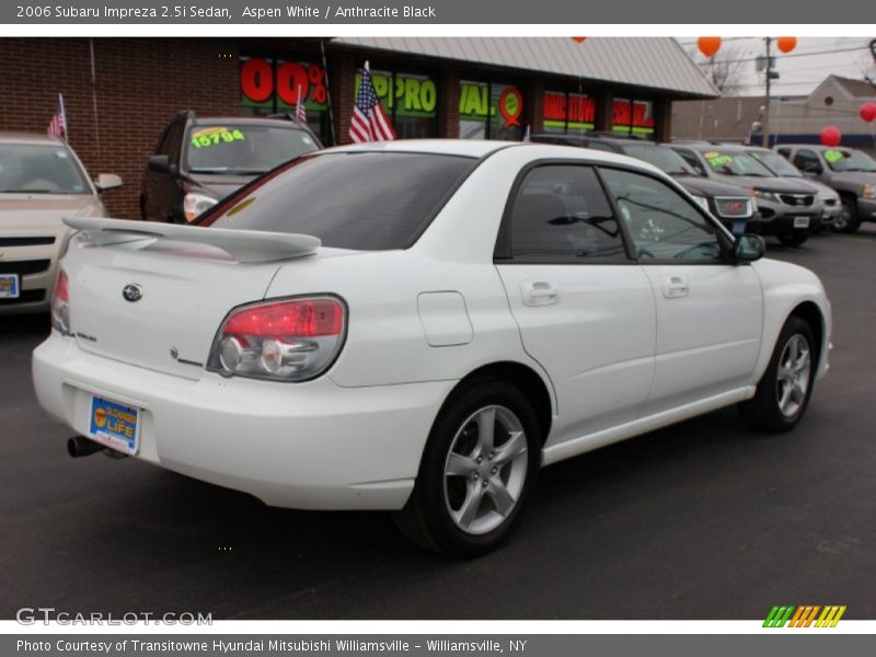 Aspen White / Anthracite Black 2006 Subaru Impreza 2.5i Sedan