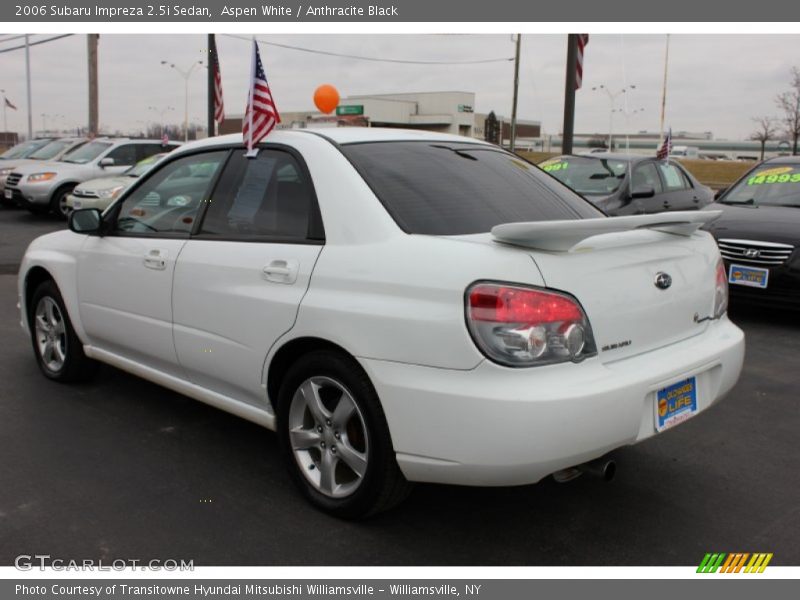 Aspen White / Anthracite Black 2006 Subaru Impreza 2.5i Sedan