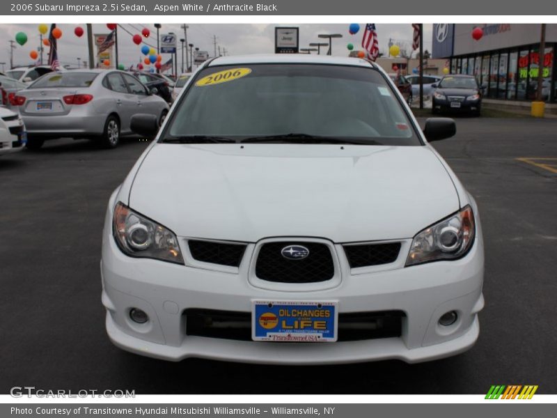 Aspen White / Anthracite Black 2006 Subaru Impreza 2.5i Sedan