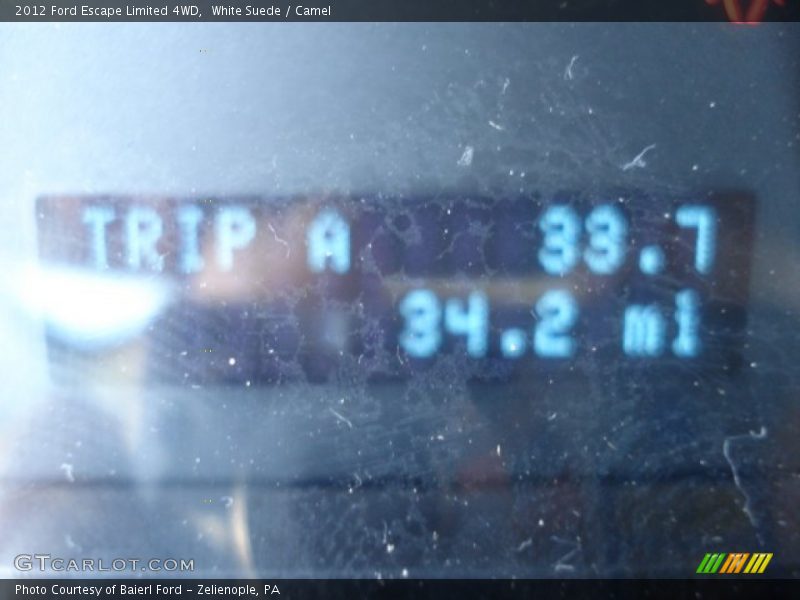 White Suede / Camel 2012 Ford Escape Limited 4WD
