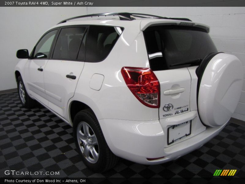 Super White / Ash Gray 2007 Toyota RAV4 4WD
