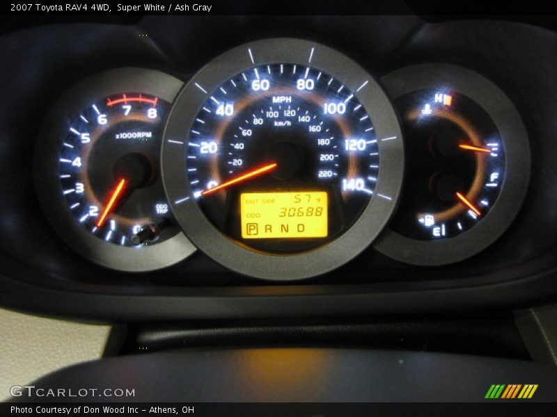 Super White / Ash Gray 2007 Toyota RAV4 4WD