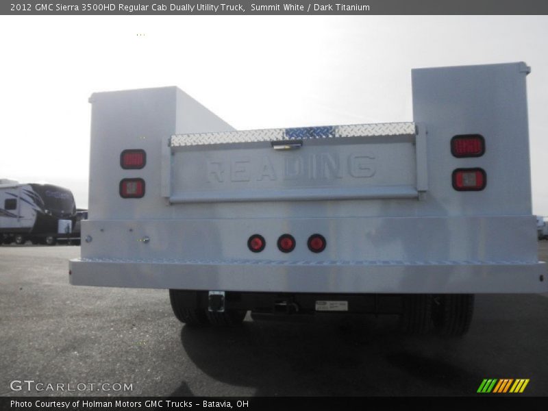 Summit White / Dark Titanium 2012 GMC Sierra 3500HD Regular Cab Dually Utility Truck