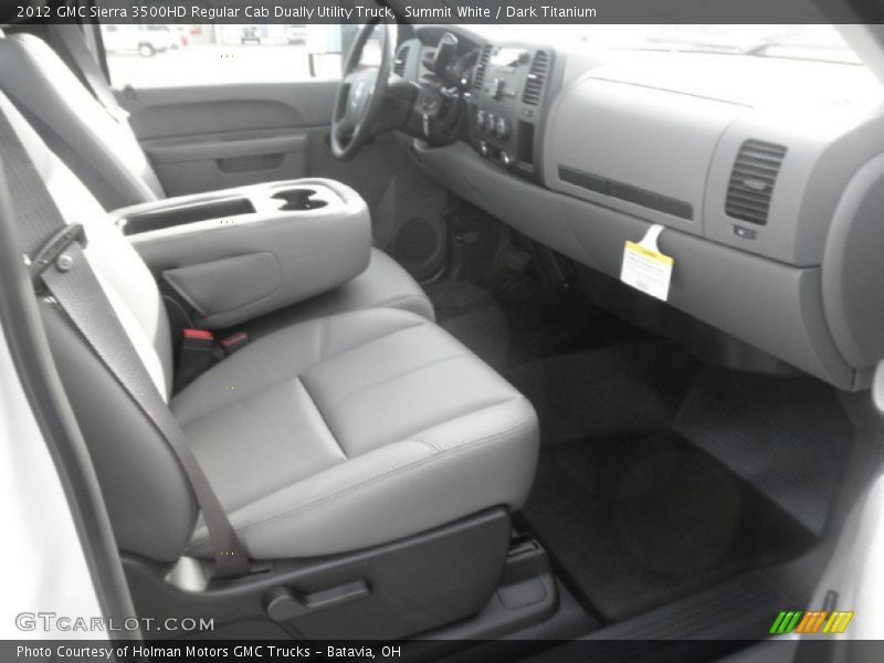 Summit White / Dark Titanium 2012 GMC Sierra 3500HD Regular Cab Dually Utility Truck