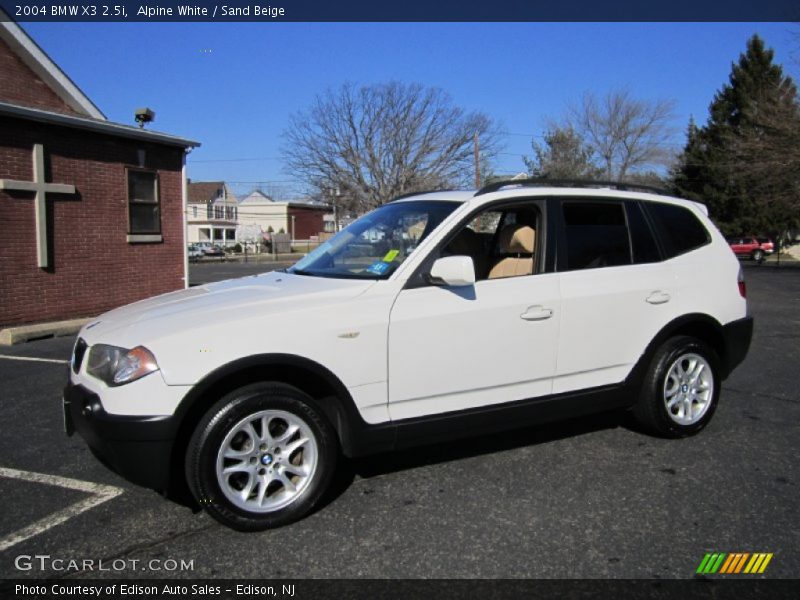 Alpine White / Sand Beige 2004 BMW X3 2.5i