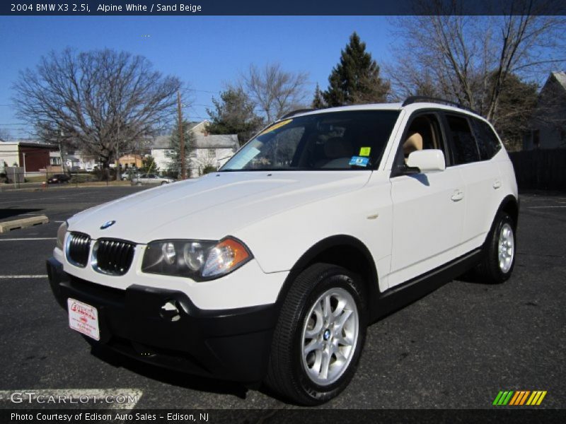 Alpine White / Sand Beige 2004 BMW X3 2.5i