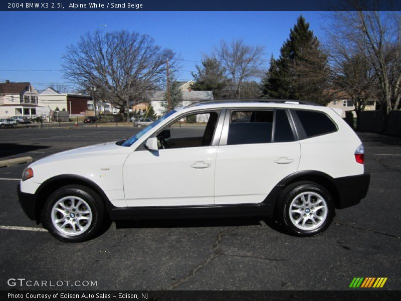 Alpine White / Sand Beige 2004 BMW X3 2.5i