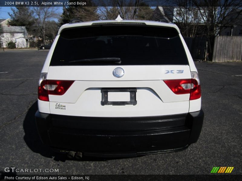 Alpine White / Sand Beige 2004 BMW X3 2.5i