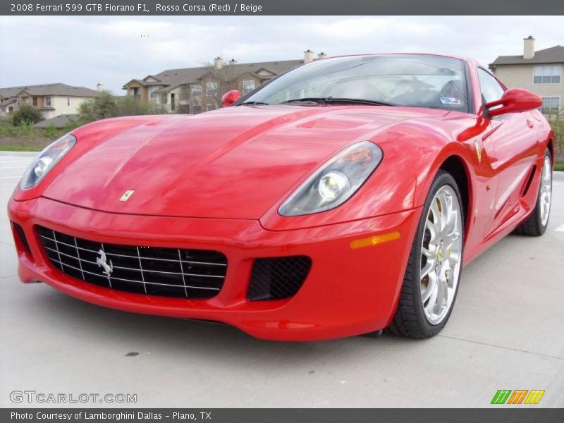 Rosso Corsa (Red) / Beige 2008 Ferrari 599 GTB Fiorano F1