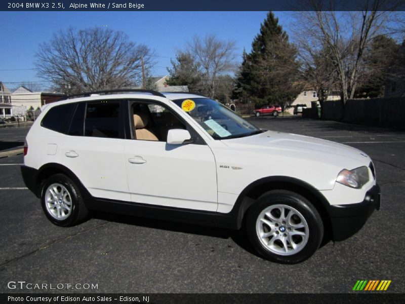 Alpine White / Sand Beige 2004 BMW X3 2.5i