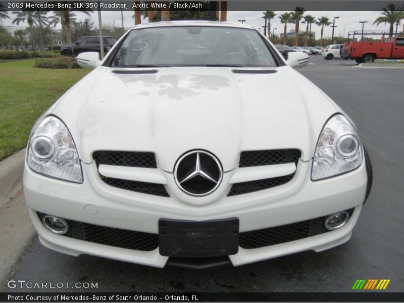 Arctic White / Black/Ash 2009 Mercedes-Benz SLK 350 Roadster