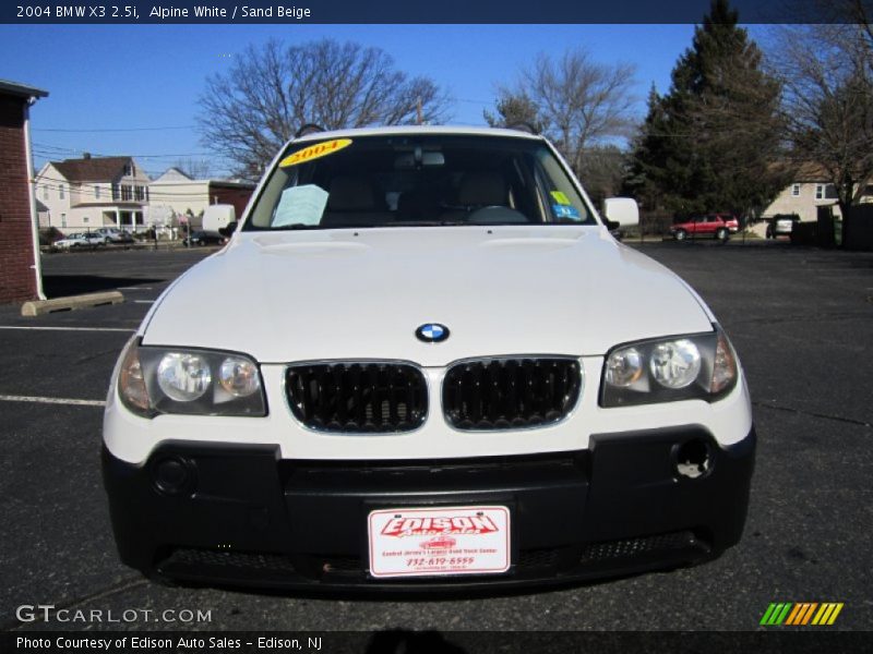Alpine White / Sand Beige 2004 BMW X3 2.5i