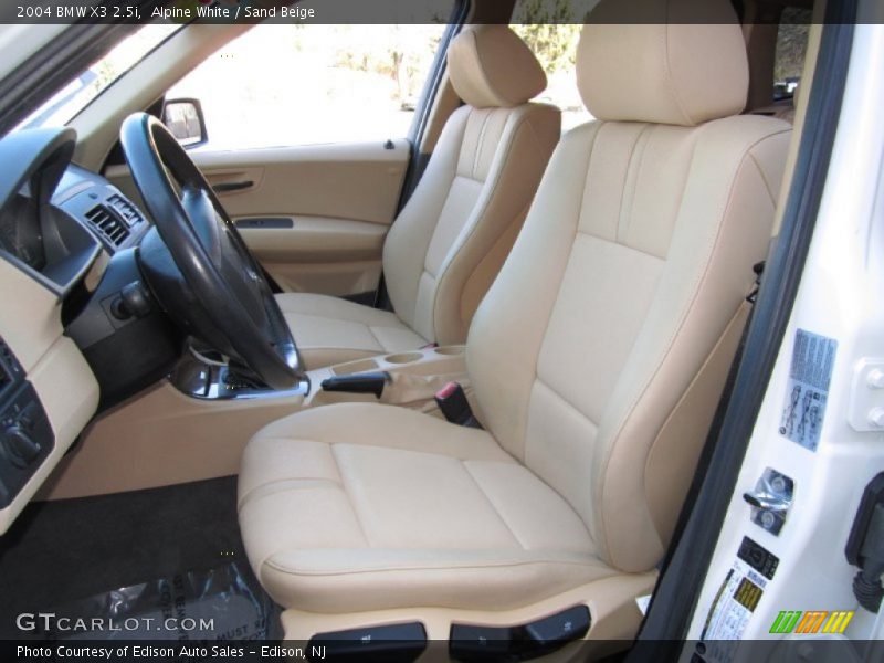 Alpine White / Sand Beige 2004 BMW X3 2.5i