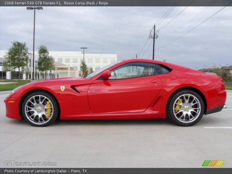 Rosso Corsa (Red) / Beige 2008 Ferrari 599 GTB Fiorano F1