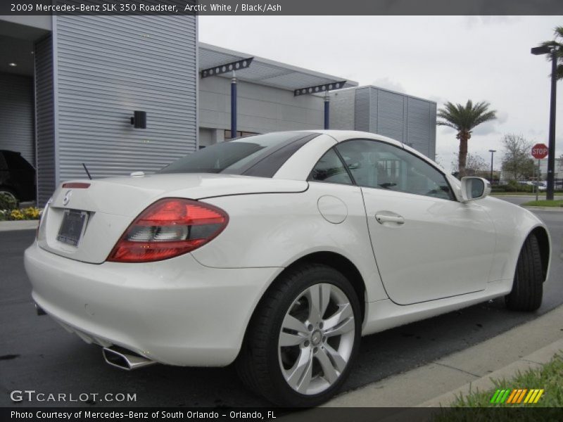 Arctic White / Black/Ash 2009 Mercedes-Benz SLK 350 Roadster