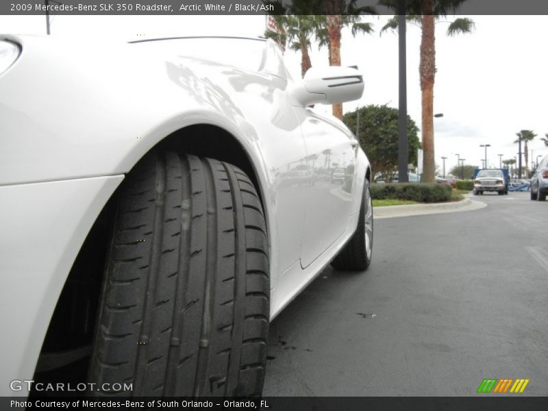 Arctic White / Black/Ash 2009 Mercedes-Benz SLK 350 Roadster